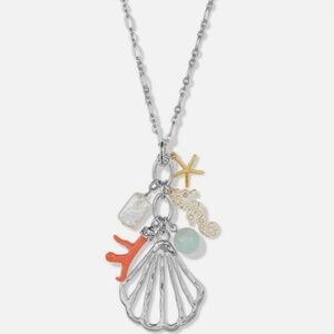 NWT Brighton Paradise Cove Charm Necklace - Seashell, Seahorse